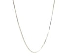 Sterling Silver Rhodium Plated Octagonal Snake Chain (1.10 mm)