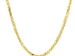 2.7mm 14k Yellow Gold Lite Diamond Cut Round Franco Chain