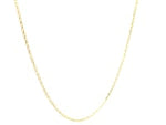 14k Yellow Gold Diamond Cut Cable Link Chain (0.87 mm)