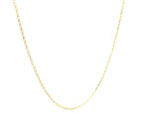 14k Yellow Gold Diamond Cut Cable Link Chain 0.8mm