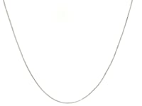 14k White Gold Classic Box Chain 0.4mm