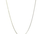 14k White Gold Oval Cable Link Chain (0.97 mm)