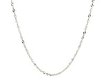 14k White Gold Singapore Chain (1.30 mm)