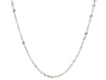 14k White Gold Singapore Chain (1.30 mm)