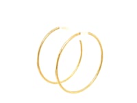 Endless Hoop Style Earrings in 14K Yellow Gold(1.2x30mm)