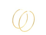 Endless Hoop Style Earrings in 14K Yellow Gold