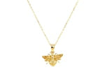 14K Yellow Gold Bee Necklace