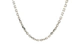 Sterling Silver Rhodium Plated Cable Chain (2.75 mm)