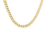 14k Yellow Gold Miami Cuban Semi Solid Chain (4.50 mm)