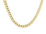 14k Yellow Gold Miami Cuban Semi Solid Chain (4.50 mm)