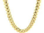 14k Yellow Gold Classic Miami Cuban Solid Chain (9.20 mm)