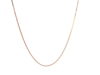 14k Rose Gold Classic Box Chain 0.6mm