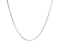 Sterling Silver Rhodium Plated Cable Chain 1.1mm