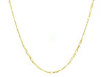 14k Yellow Gold Solid Figaro Chain (1.30 mm)