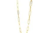 14K Yellow Gold Paperclip Chain (2.50 mm)