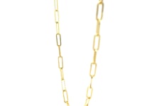 10K Yellow Gold Paperclip Chain (2.5mm)