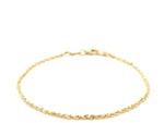 10k Yellow Gold Solid Diamond Cut Rope Bracelet (1.60 mm)