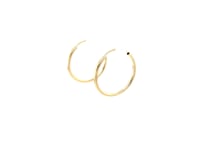 10k Yellow Gold Polished Endless Hoop Earrings (1.5x14mm)