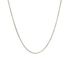 14k White Gold Diamond Cut Round Wheat Chain (1.00 mm)