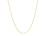 14k Yellow Gold Oval Cable Link Chain 0.6mm