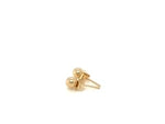 10k Yellow Gold Ball Style Stud Earrings (4mm)