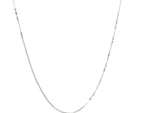 10k White Gold Classic Box Chain 0.45mm