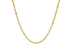 10k Yellow Gold Solid Diamond Cut Rope Chain (2.00 mm)