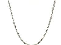 Sterling Silver Rhodium Plated Box Chain 1.8mm