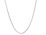 Sterling Silver Rhodium Plated Box Chain (1.10 mm)