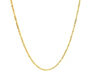 14k Yellow Gold Sparkle Chain 1.1mm