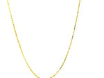 14k Yellow Gold Diamond Cut Bead Chain (0.90 mm)