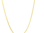 14k Yellow Gold Diamond Cut Round Wheat Chain (0.60 mm)