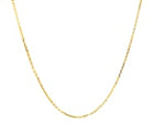 18k Yellow Gold Diamond Cut Cable Link Chain (0.80 mm)