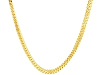 3.2mm 14k Yellow Gold Square Franco Chain