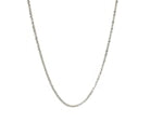 14k White Gold Sparkle Chain 1.0mm