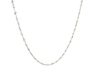 14k White Gold Singapore Chain 1.0mm