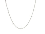 14k White Gold Singapore Chain (1.10 mm)