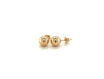 14k Yellow Gold Round Stud Earrings (6.0 mm)