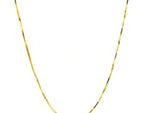 14k Yellow Gold Octagonal Shiny Snake Chain (0.85 mm)