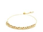 Adjustable Chain Bracelet in 14k Yellow Gold (5.00 mm)