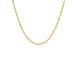 14k Yellow Gold Solid Diamond Cut Rope Chain (1.80 mm)