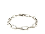 Sterling Silver Wide Paperclip Chain Bracelet (6.50 mm)