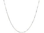 14k White Gold Classic Box Chain 0.45mm