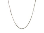 14k White Gold Classic Box Chain 1.1mm