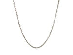 14k White Gold Classic Box Chain (1.10 mm)