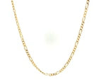 14k Yellow Gold Solid Figaro Chain (1.90 mm)