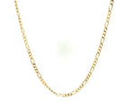 14k Yellow Gold Solid Figaro Chain (1.90 mm)