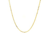 14k Yellow Gold Adjustable Cable Chain (1.50 mm)