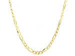 14k Yellow Gold Solid Figaro Chain (3.80 mm)