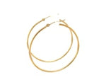 14k Yellow Gold Polished Hoop Earrings (1.5x40mm)